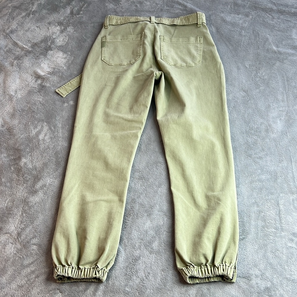 🎯NWOT Paige Mayslie Self Tie Jogger Green Size 27 - Picture 8 of 16